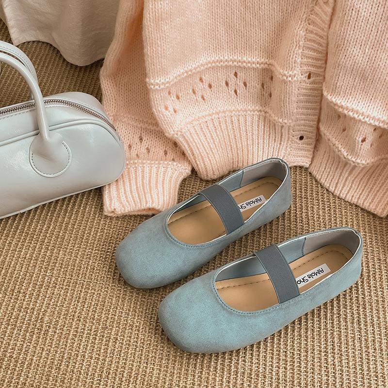 Легкие и дышащие туфли-лодочки в стиле ретро французского балета с плоским дном и небольшим горлом, женские, новинка весны 2025 года, универсальные туфли Мэри Джейн