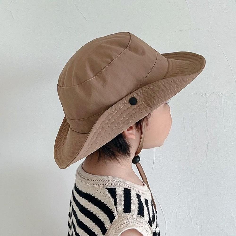 Trendy Bucket Hat Anti-Sun Beach Hat New Sunscreen Hat  Children