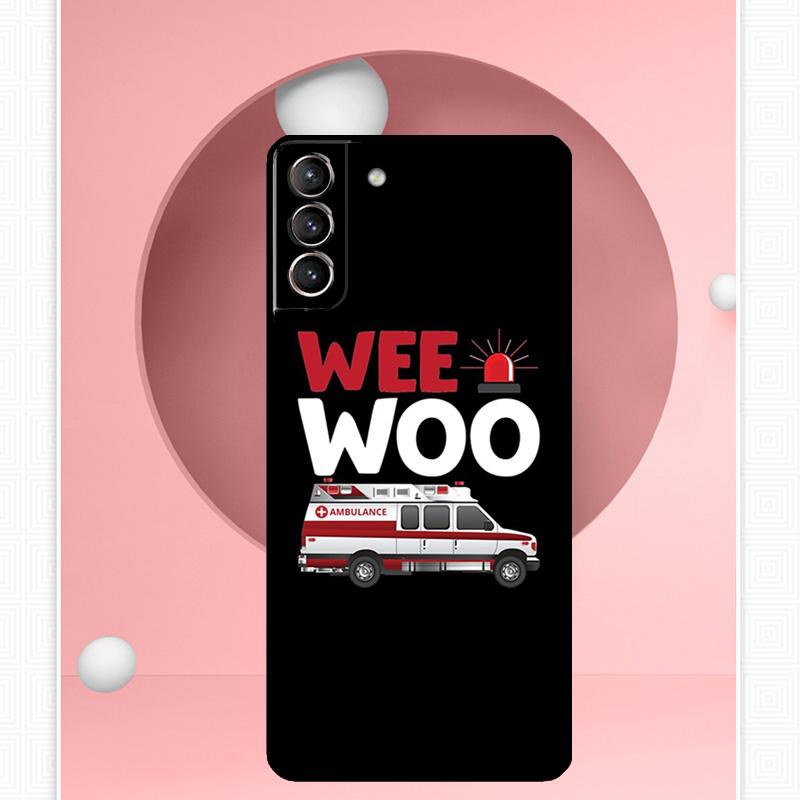 Ambulance EMS EMT Paramedic Case For Samsung Galaxy S24 S23 Ultra S22 S20 FE S21 FE Note 10 20 S8 S9 S10 Plus Cover