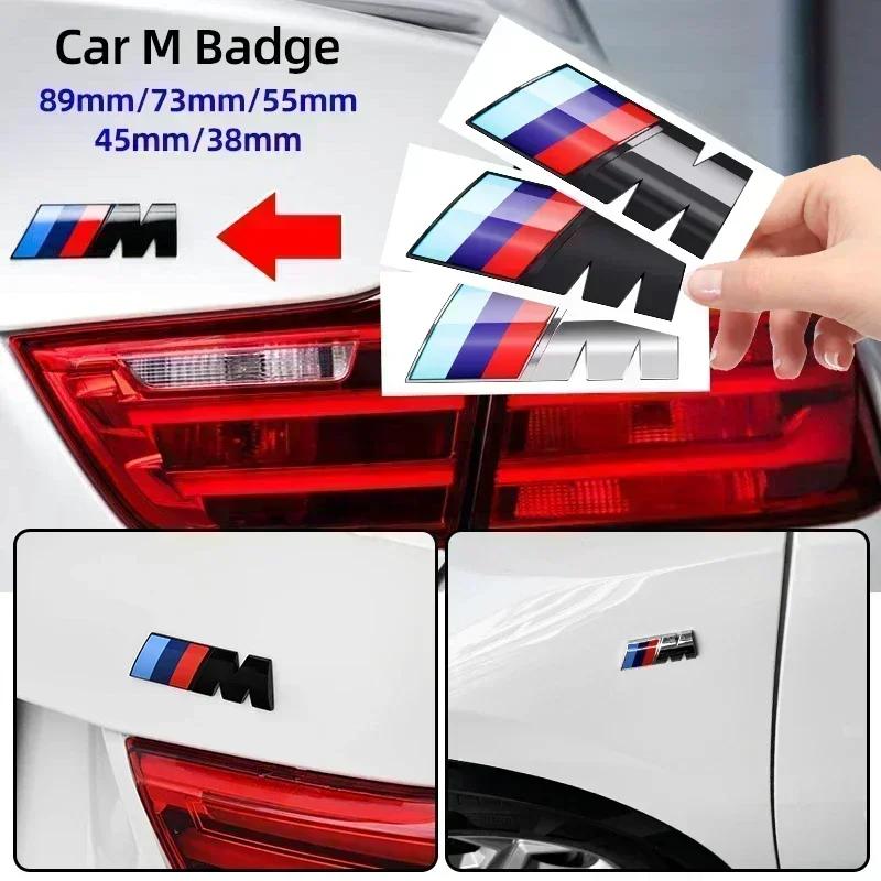 38mm 45mm 55mm 73mm 89mm Chrome LOGO Fender Emblem Badge Rear Trunk Badge for BMW M F10 F20 F30 E90 F80 F87 X1 X3 X5 M2 M3 M5 M6 RXDMV1