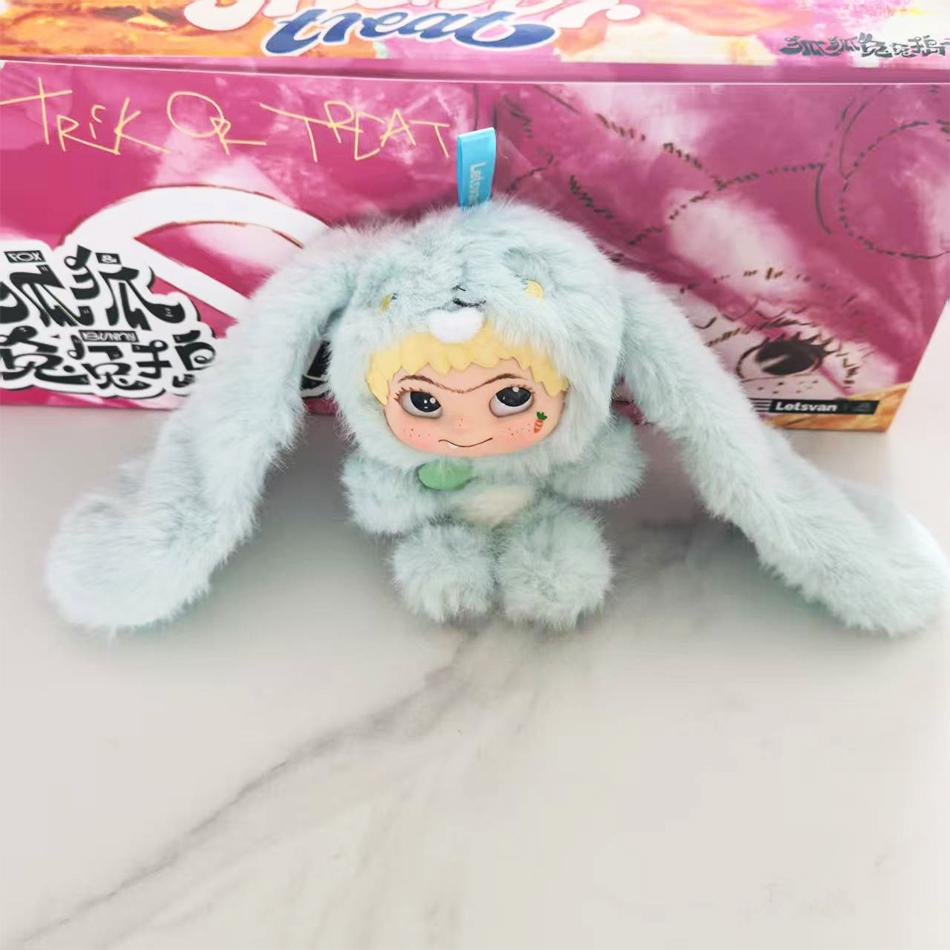 Виниловая плюшевая кукла Модная игра WAKUKU Лис и Кролик Серия Вечеринка на Хэллоуин Ручная работа Модель Украшение Коллекция Кастомизация