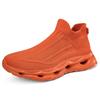 Модная оранжевая мужская обувь-носки больших размеров 48, легкие платформенные повседневные кроссовки, женская спортивная обувь для ходьбы, мужские кроссовки для бега