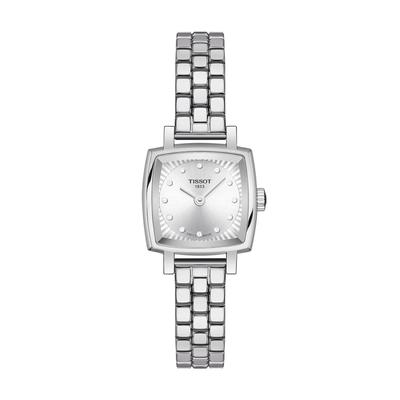 Женские часы Tissot Lovely Square с серебристым циферблатом и браслетом, T0581091103601 [Официальный импорт]