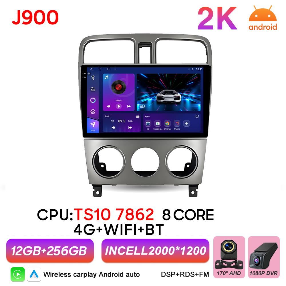 Car Radio Autoradio Carplay Android For Subaru Forester SG 2002 - 2008 GPS Navigation Video Multimedia Player Touch Screen Wifi