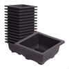 15 Pieces Flower Pots Plant Simple Square Multipurpose Planters Containers for Balcony Patio