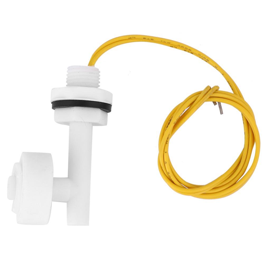 White PP Water Level Sensor Side-mounted Liquid Level Controller Float Switch Aquarium