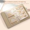 PU Leather Jewelry Storage Book Zipper Clear Pockets Jewelry Packaging Box Necklace Binder Storage Display Product For Women