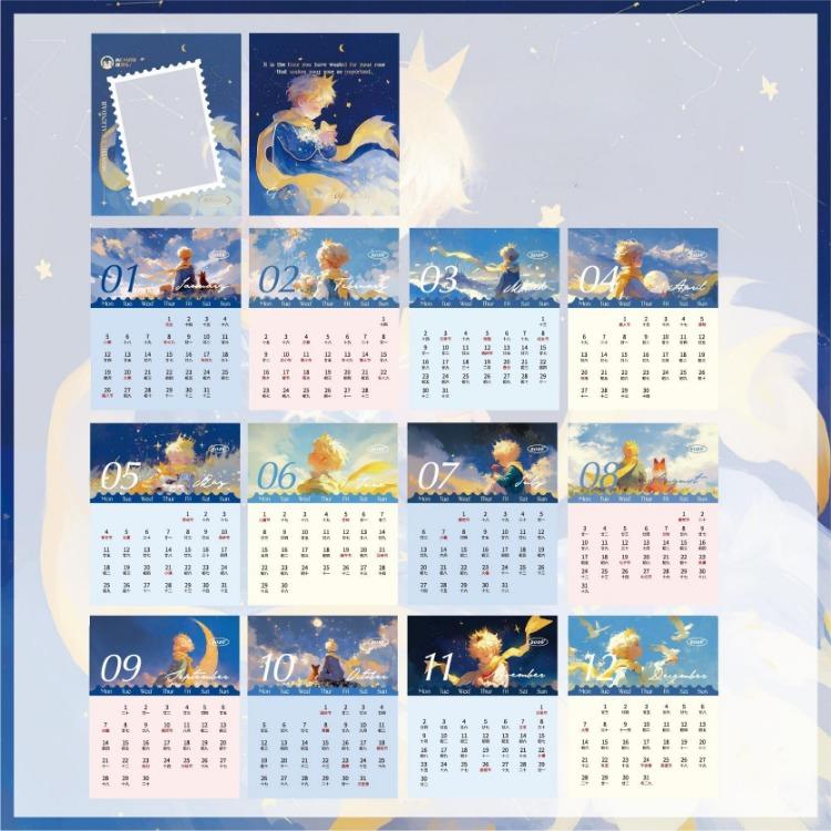 2026 Винтажный японский настольный календарь Мини Ежемесячный Настольный планер Ретро Мультяшный Календарь-таблетка для заметок Канцелярские товары для офиса Журнал