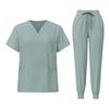 Унисекс Свободный и Удобный V-образный вырез Короткий рукав Брюки Рабочая одежда Костюм красоты Защитный костюм Набор