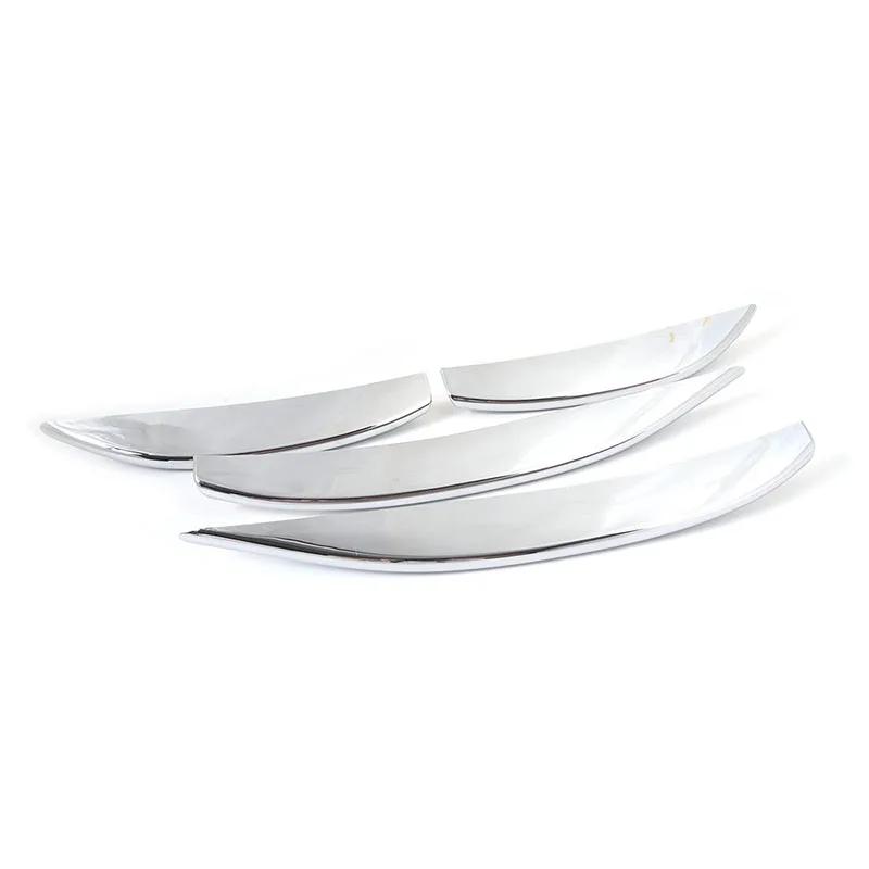 For Mercedes Benz E-Class W214 2024 ABS Chrome/Carbon fiber Car Front Fog Lamp Cover Trim Accessories