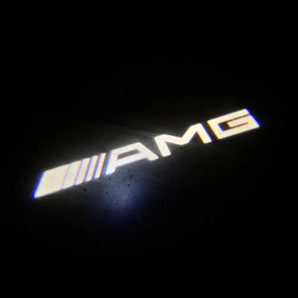 ERS3 2025 Hot Car door Ghost lamp AMG logo welcome light for Mercedes-Benz GLK250/280/300/350 projector B-BLASW245/A W168 W169 lighti