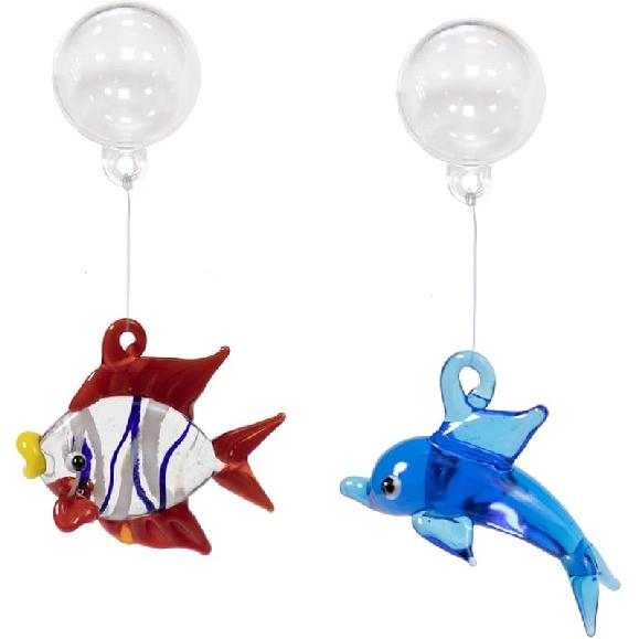 Aquarium Ornament, 2 Pcs Fish Tank Decorations Floating Decor Octopus with Floating Device,Cute Fish Tank Accessories for All Kinds of Simulated