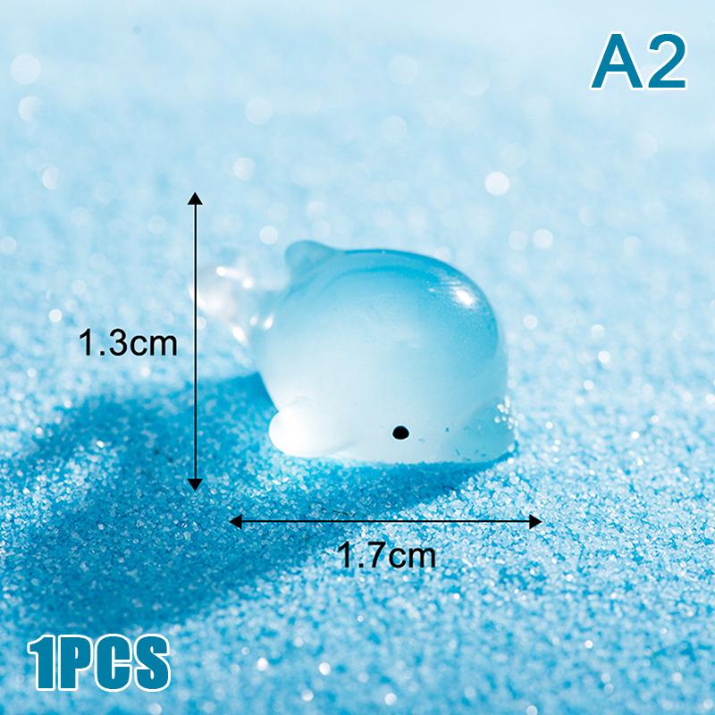 Luminous Marine Animal Ornament Mini Glow Animal Pendant Micro Fish Tank Crab Dolphin Octopus Decoration Landscape