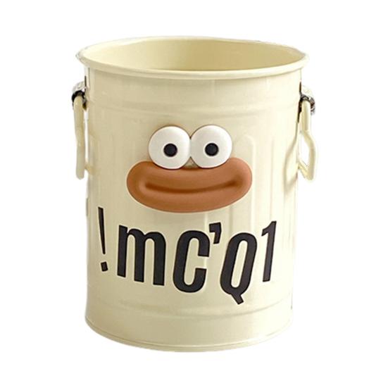 Cartoon Pen Holder Metal Storage Organizer for Pens Pencils Erasers Crayons Markers Large Capacity Desktop Pen Stand for Office School