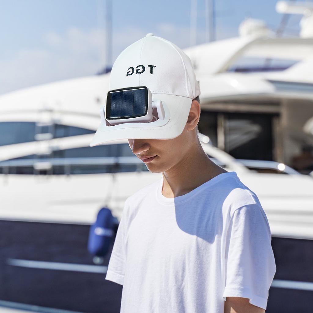 Кепка-веер от солнца, сочетающая в себе функции защиты от солнца и невидимый черный вентилятор, длительный срок службы батареи, легкий и портативный