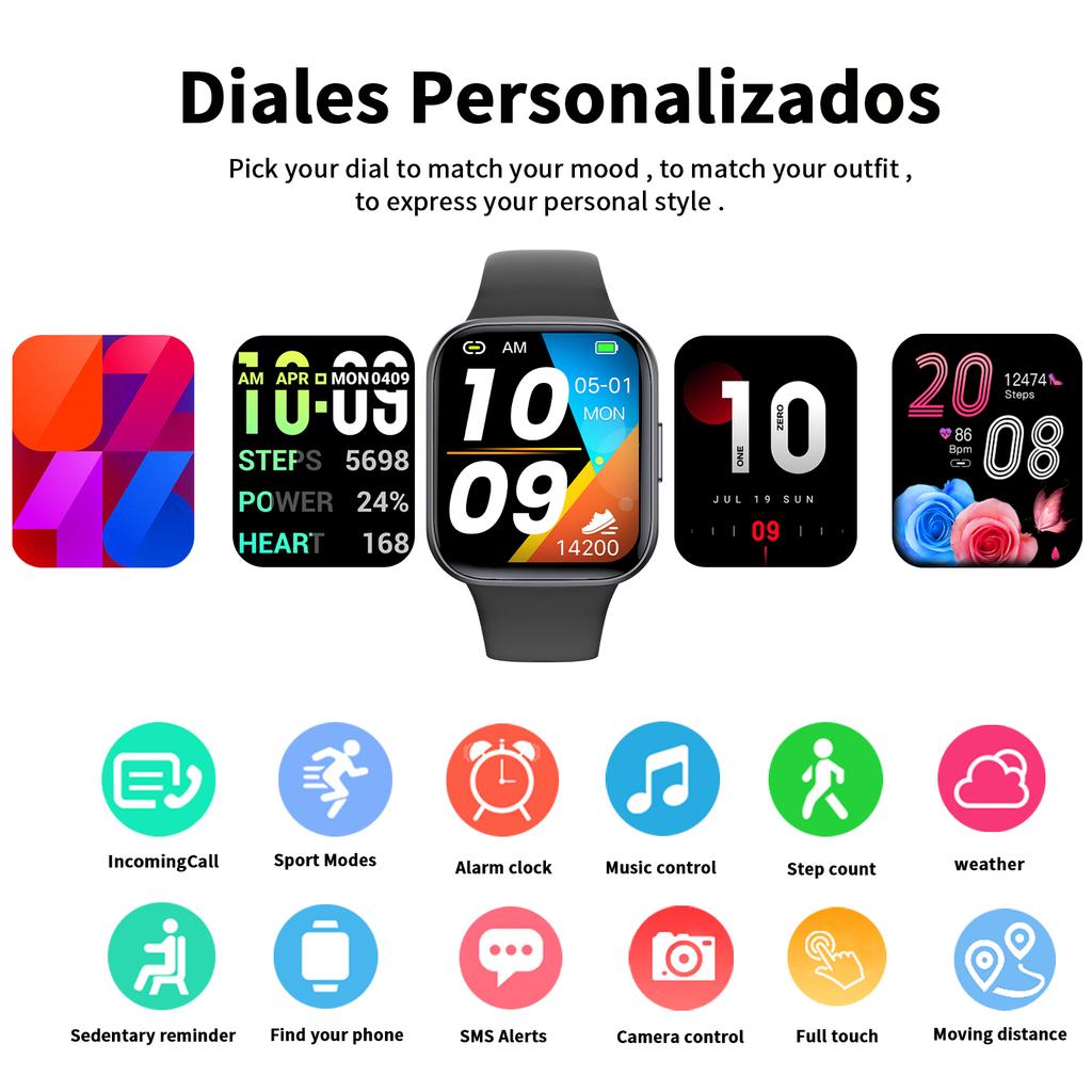 Умные часы с Bluetooth-вызовом, спортивные часы с пульсометром IP68, для Android IOS