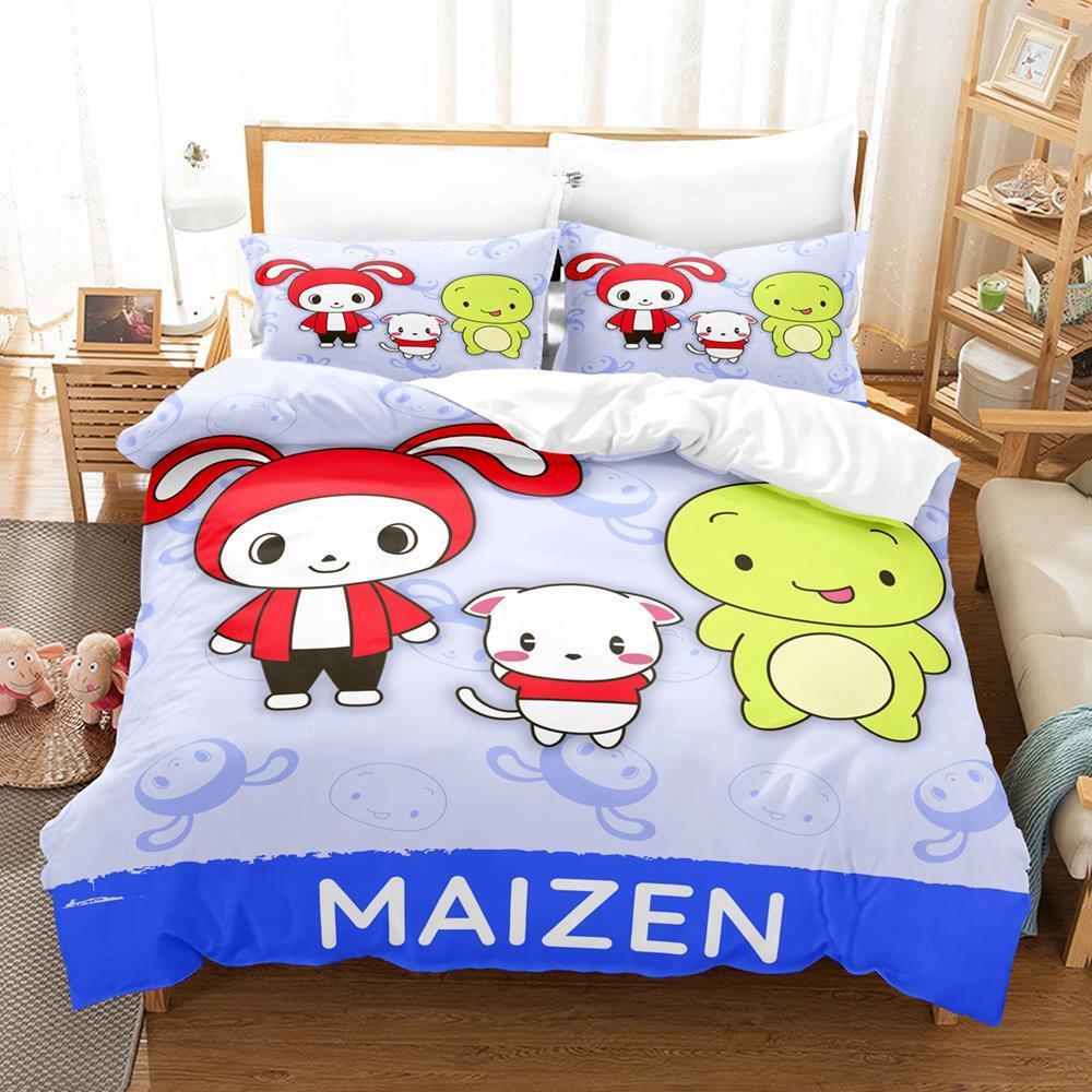 Новый Постельный Комплект Maizen Sisters Односпальный Полуторный Двуспальный Кинг-сайз Комплект для Кровати Взрослый Детский Спальня Комплекты Пододеяльников Аниме Комплект Простыней