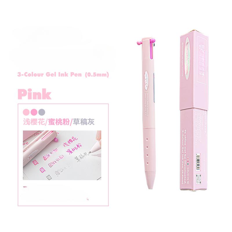 3 в 1 модная минималистичная гелевая ручка креативный дизайн однотонная канцелярская гелевая ручка 0,5 мм цветная ручка для рисования в журнале