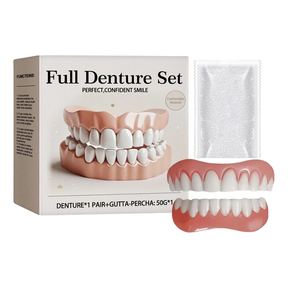 Professional Dentures For Women And Men User Friendly Natural Safe False Teeth Easy And Convenient Denture Modification Kit