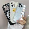 LZ9 мультяшный кот милый художественный дизайн прозрачные мягкие волнистые чехлы для телефонов для Samsung S24 S23 Ultra S20 A54 A14 A52s A51 Huawei Honor90 Realme защитная задняя крышка