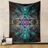 "Mandala Style Floral Abstract Design" Patterned tapestry home decor, suitable for bedroom and living room, gift