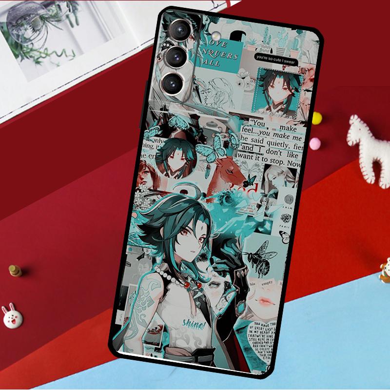 Чехол Genshin Impact Сяо для Samsung Galaxy S26 S25 S24 S22 S23 Ultra Plus S20 S21 FE S9 S10 S25 FE