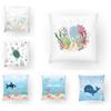 Ocean Cartoon Decoration Pillow Bed Bedroom Cushion Cover Animal Home Decoration Whale Pillow Case Decoration