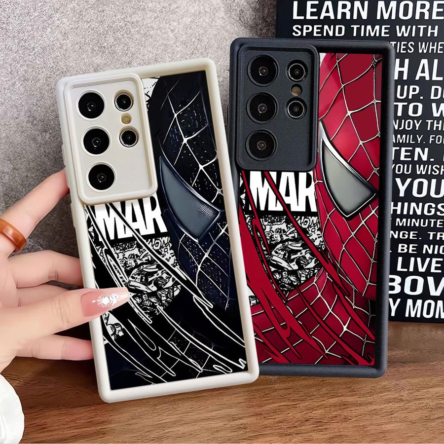 Мягкий чехол для телефона Marvel Человек-паук для Samsung Galaxy S24 Plus S23 FE S24Ultra S25 Edge S20FE S25 Ultra S21 S22