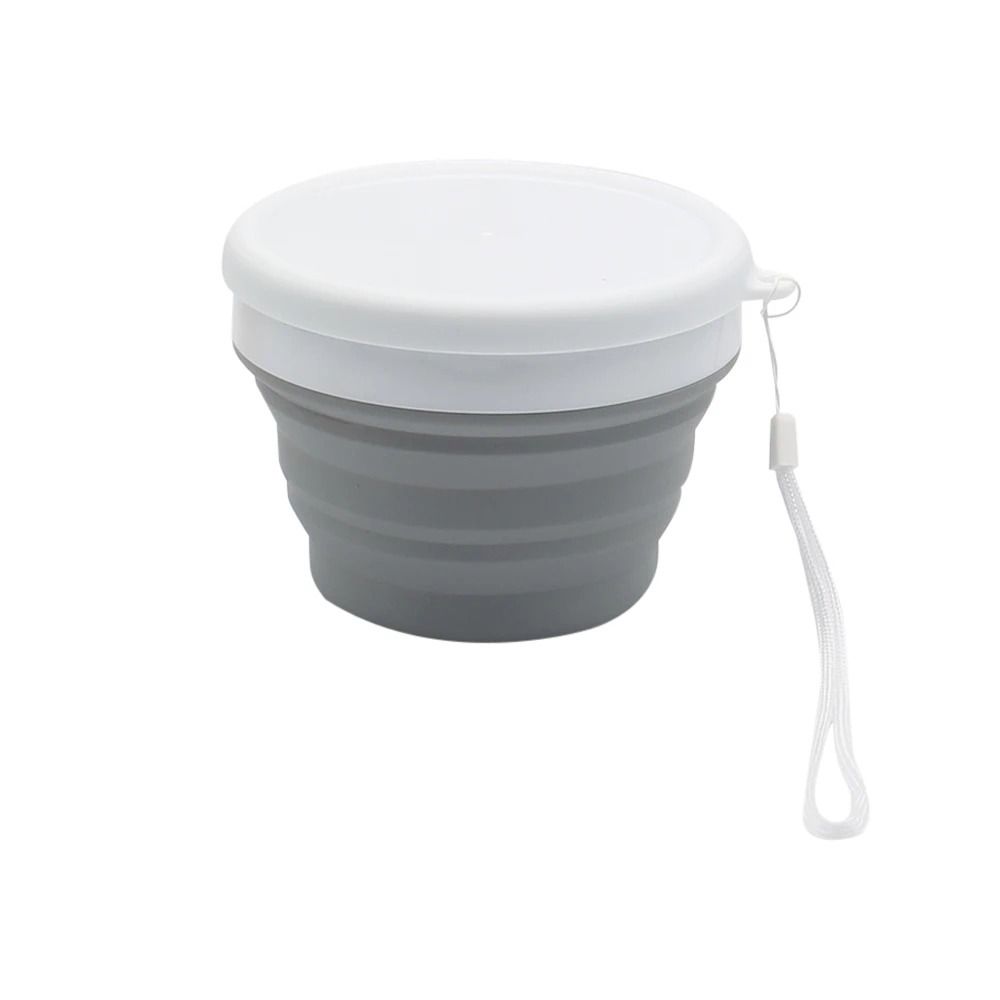 Food Grade Silicone Foldable Bowl Reusable Folding Lunch Box Portable Food Container Tableware