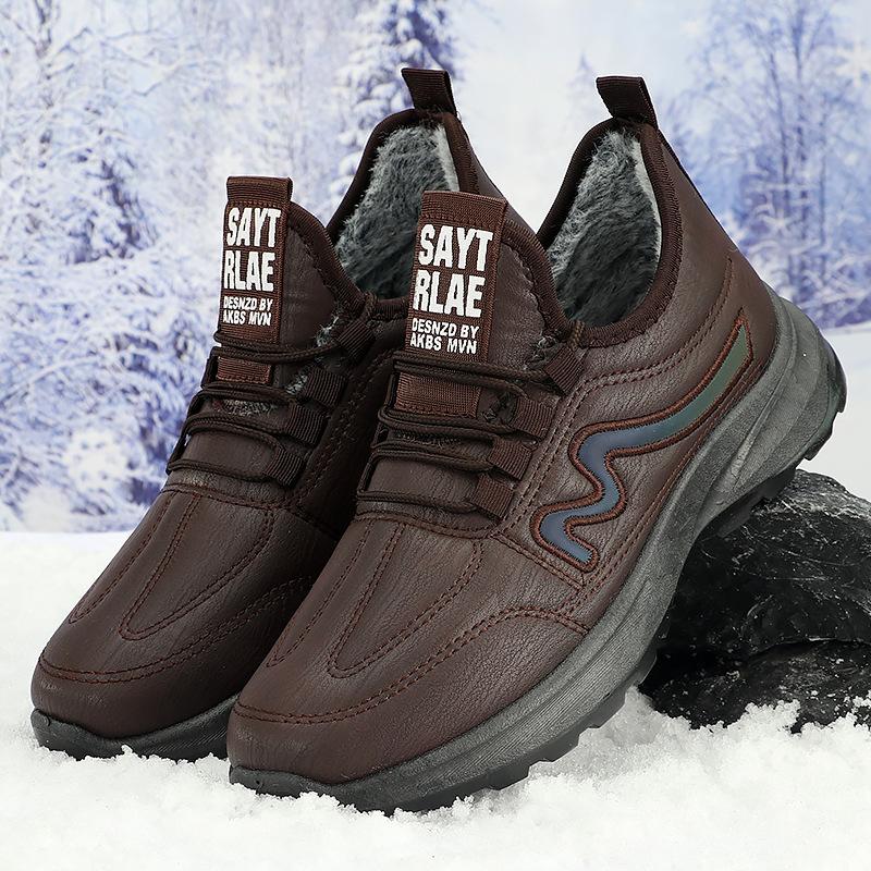 Хлопковая обувь на зиму мужская обувь тканевая обувь мужская с начесом утолщенная теплая обувь мужская