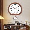 This Wall Clock Is a Modern, Creative and Personalized Quartz Clock for Home Use In the Living Room with a Simple Cream Style
