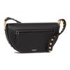 Burberry Olympia Leather Shoulder Bag With Metal Accents And Magnetic Closure Small Women Handbags Black 80470131