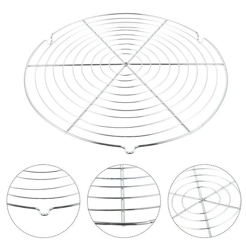 Решетка для охлаждения торта, круглого печенья, выпечки, жарки, решетки для пароварки, подставка, противень, паровое масло, пекарня, нержавеющая сталь, решетка для выпечки