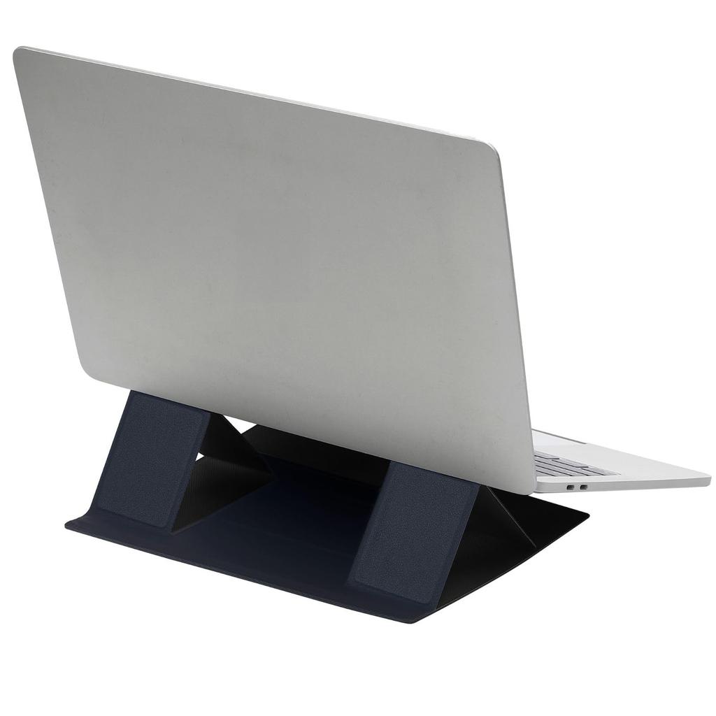 Calm Wish Laptop Adjustable Universal Smartphone Stand Stand, Blue, Slim, Lightweight, Angle, Foldable, Compact, Efficiency,