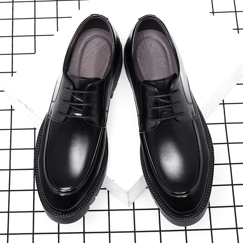 8-10cm Height Increasing Shoes for Men Summer Autumn Inside High Shoes Men's Hollow Business Dress Men's Elevator Leather Shoes