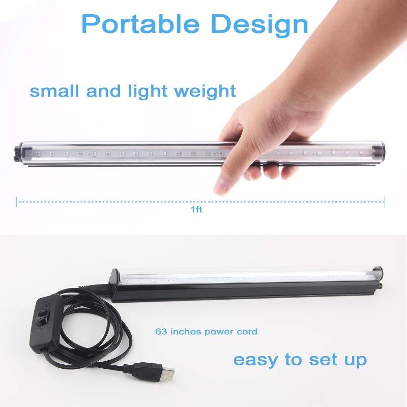 Фиолетовая светодиодная черная полоса, USB УФ-светильник черного цвета, светится в темноте, товары для украшения на Хэллоуин, краска для комнаты, краска для тела