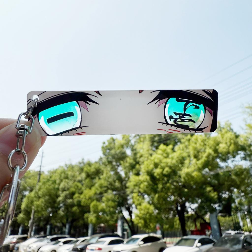 Eccentric Transparent Acrylic Pendant Dark Keychain, Creative Gift, Backpack Decoration Accessory