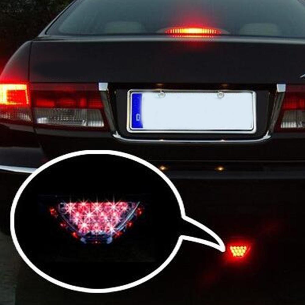 12V Треугольный светодиодный автомобильный стоп-сигнал заднего хода Предупреждение о столкновении Автомобильный Автомобильный L A6Q0