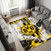 Ковер в стиле граффити BVB 09 Боруссия Дортмунд, нескользящий коврик для пола, ковер для гостиной, спальни, декор для дома фаната футбола