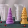 3D Candle Mould Silicone Soap Mold Fragrance Candle Christmas Tree Candle Mold  Candle Making