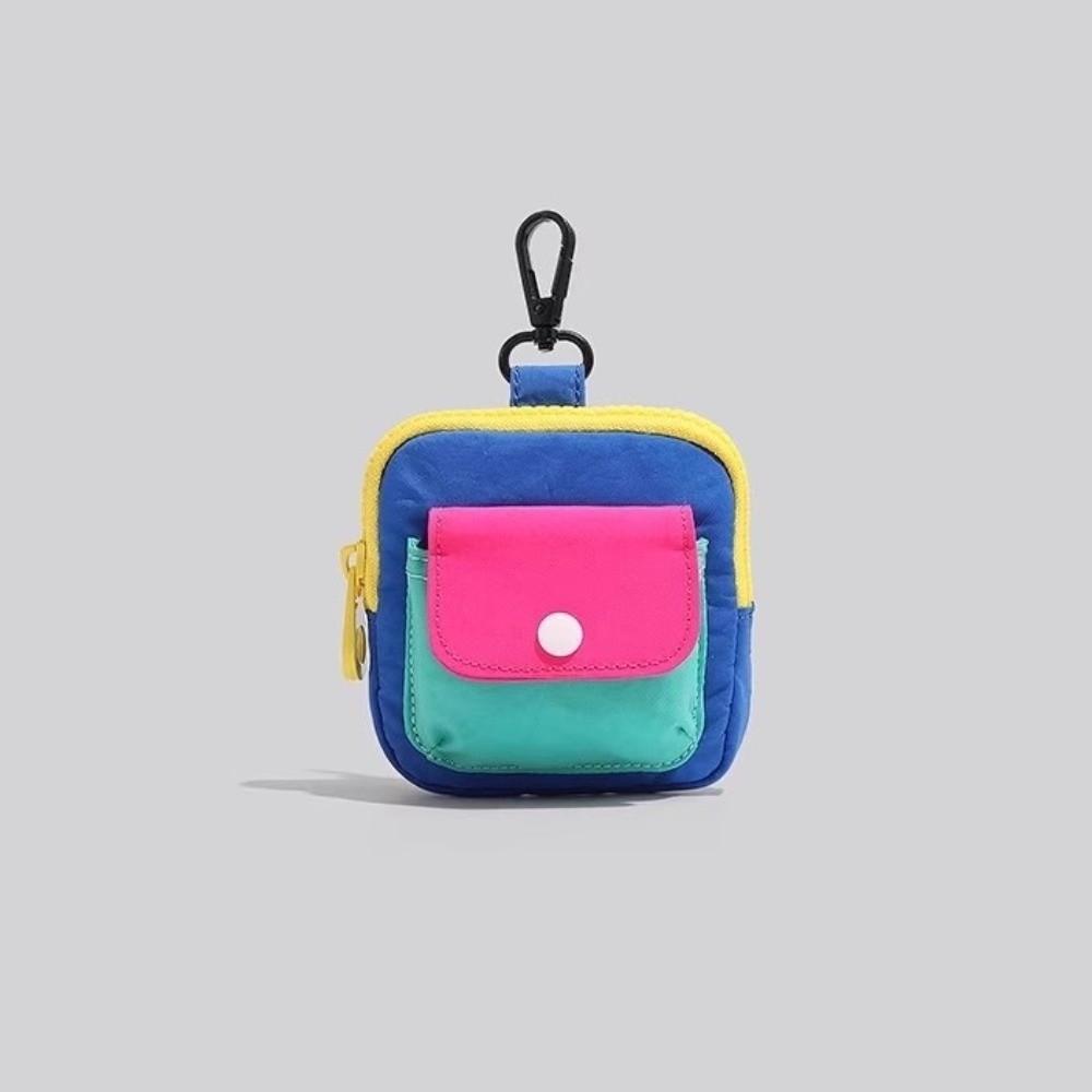 Stylish Portable Storage Bag Portable Zipper Earphone Case Compact Small Hanging Bag Daily