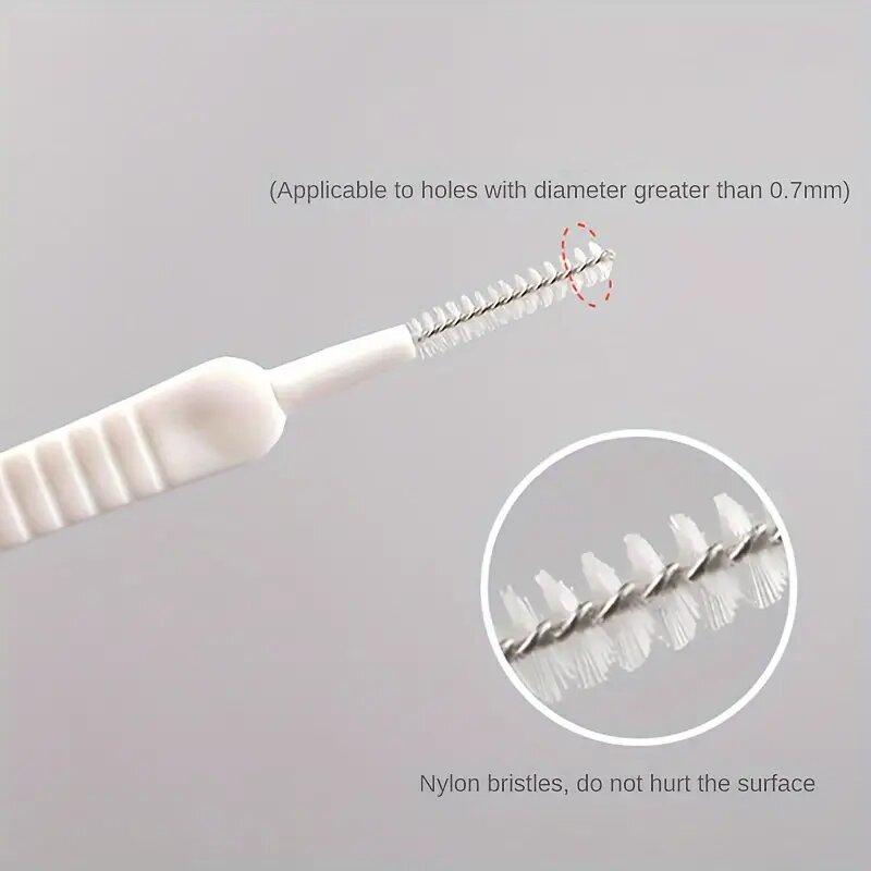 Spin Scrubber Hole Gap For Kitchen Toilet Shower Head Cleaning Brush Spout Washing Phone Hole 10pcs Gap Brush Bathroom Nozzle Anti Clogging