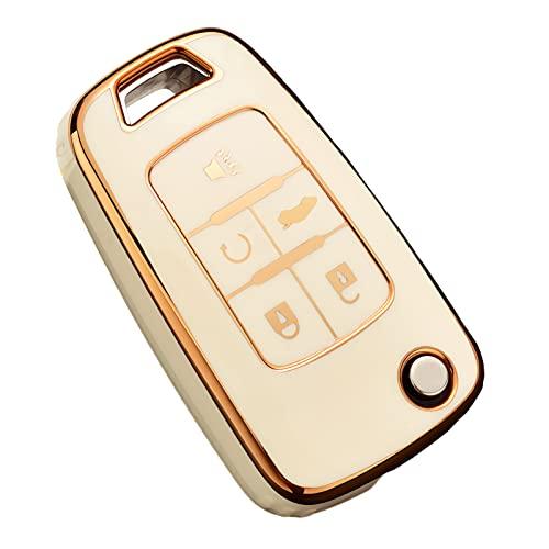 Для Чехол для ключа Chevy, Премиум ТПУ чехол для ключа с полной защитой для Chevrolet Equinox Camaro Cruze Malibu Sonic Buick Terrain