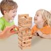 48/54Pcs/Set Building Block Tumbling Tower Game with Dice Fine Motor Skills Hand-Eye Coordination Educational Kids Wooden Block Stacking Toy