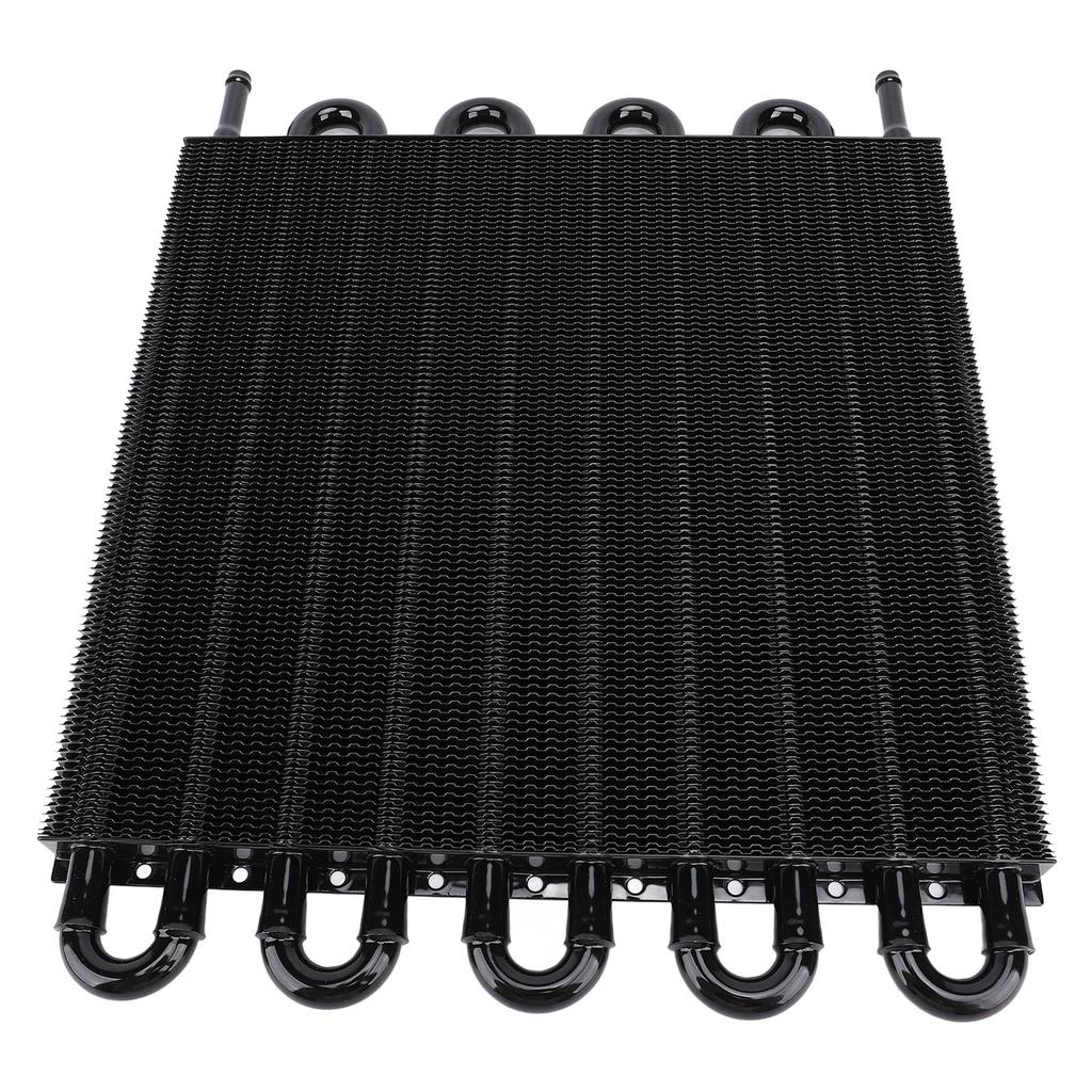 Масляный радиатор трансмиссии 10 рядов 395 мм алюминиевый повышенная топливная экономичность комплект масляного радиатора двигателя для трансмиссии 5/16 дюйма