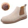 Модные мужские ботинки Челси большого размера, ботильоны из натуральной кожи для мужчин, зимние ботинки