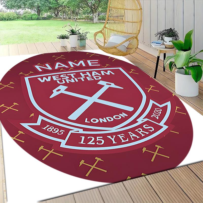 Custom Name Getafe FC Crest Carpet Rug Customizable Soft Washable Anti-Slip Home Living Room Sofa Mats Personalized Rug. 0909220