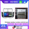 7-дюймовый Carplay Android для Toyota Yaris Xp90 Vitz Platz 2005-2012 Авто Радио Мультимедийный Плеер GPS Навигация 5G WIFI BT Нет 2Din