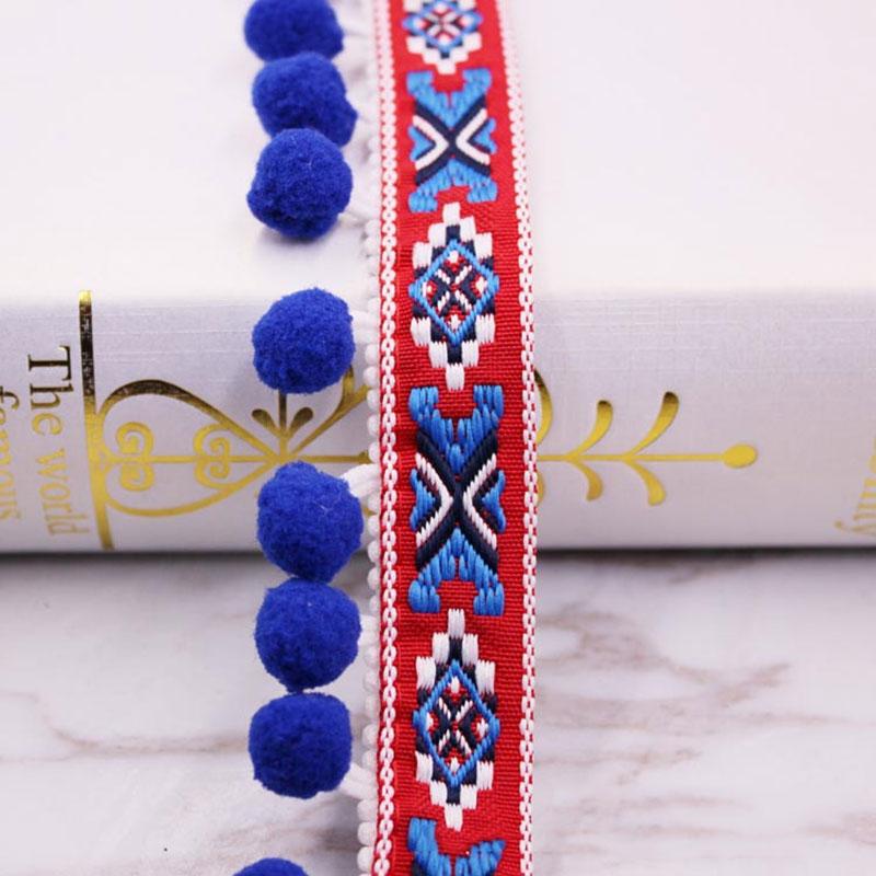1/5/10Yards Pom Pom Trim Lace Fabric MINI Pearl Pompom Fringe Ribbon Sewing Lace Kintted Fabric Handmade DIY Craft Accessories