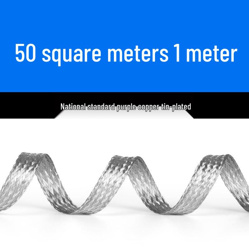 Purple Tinned Braided Copper Strip: Grounding and Connection Wire (6/10/25/35 Sq Mm)